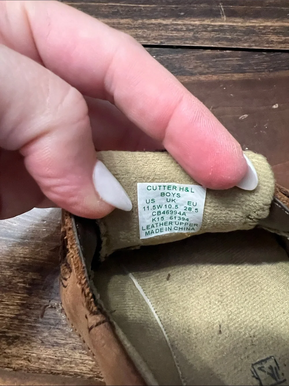 Sperry Boys Brown Hook-and-Loop Moccasin Shoes